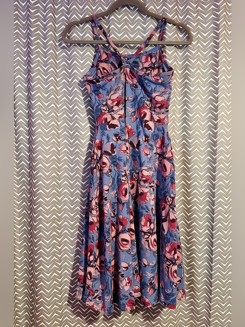Pact | Racerback Floral Tank Dress, small - Picture 5 of 8